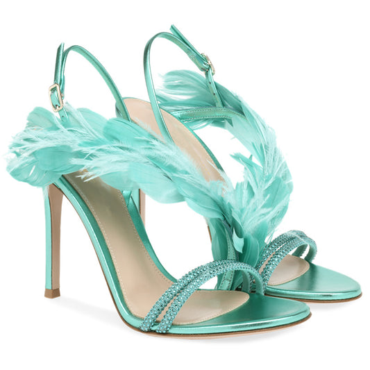 Feather Banquet High Heel