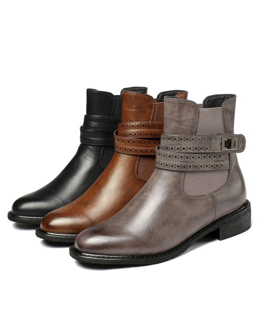 Round Toe Martin Boots