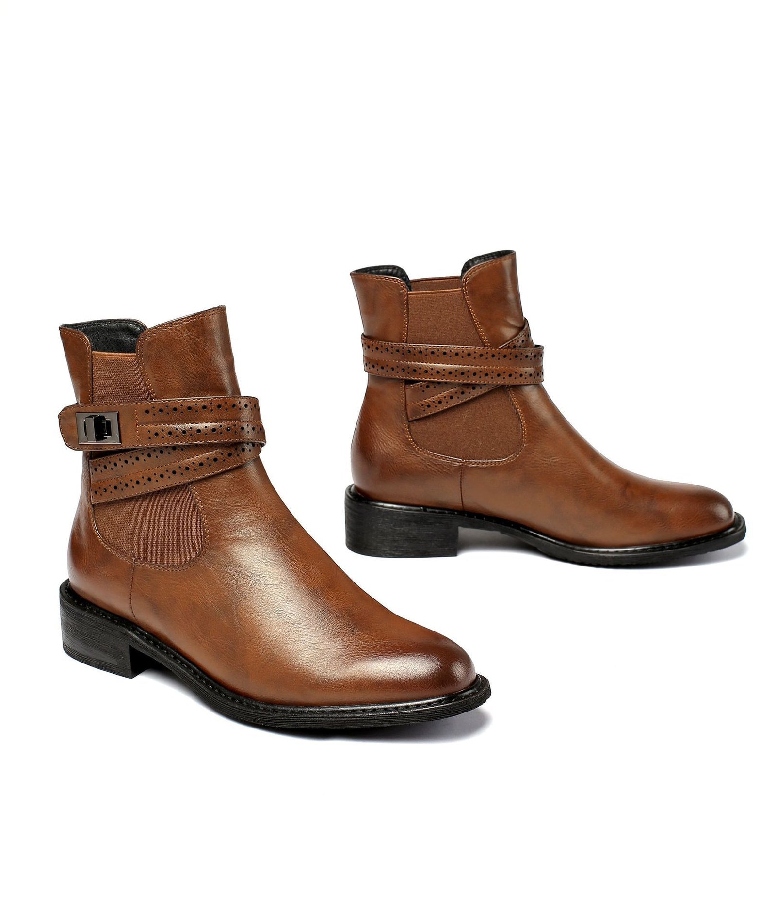 Round Toe Martin Boots