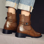 Round Toe Martin Boots