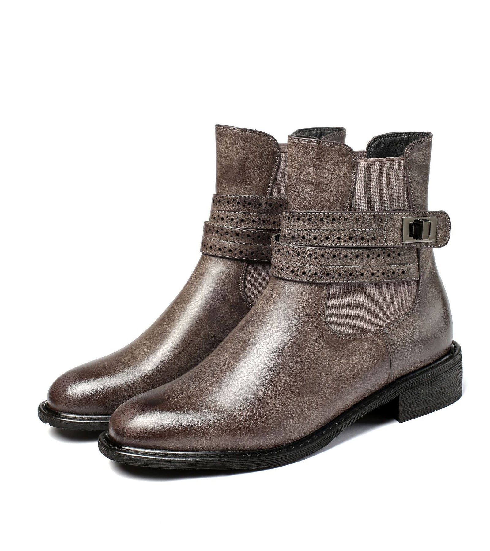 Round Toe Martin Boots