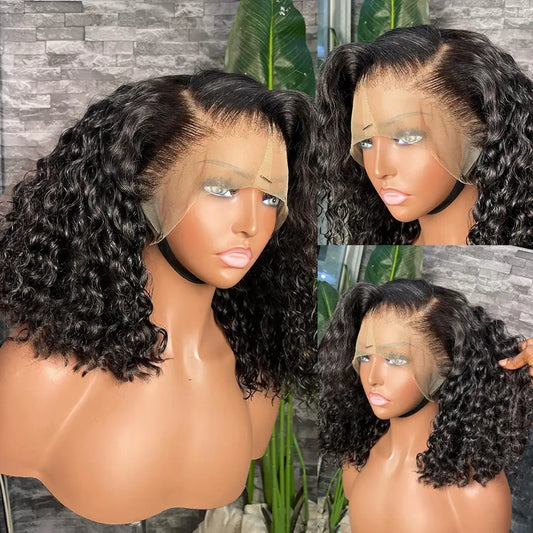 Short Deep Wave Hair Wig