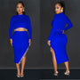 Elegant Split Skirt Two Piece Set