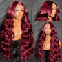 Burgundy HD Body Wave Lace Front