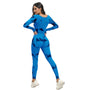 Tie Dye Long Sleeve Workout Jumpsuit